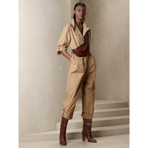 BR Finley Cotton-Poplin Jumpsuit – NWT – Size S - Picture 1 of 8